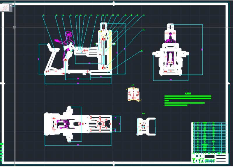 基于SW平板运动的外骨骼式下肢康复机器人（重力减重系统）设计（含三维图及CAD图纸）